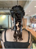 【あきら】ヘアセットフィッシュボーン成人式結婚式卒業式二次会