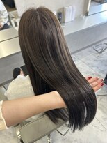 キング(K!ng)&nbsp;縮毛矯正髪質改善ハイライトレイヤーカット楠葉美容室エクステ