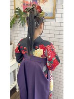 リール(THE RIRE.)&nbsp;＊THE  RIRE.  袴ヘア×ポニーテールアレンジ＊