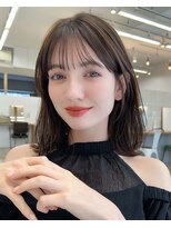 サンド ミュウ 横浜店(sand mieu) ボブディオリーブベージュ髪質改善縮毛矯正フェイスレイヤー