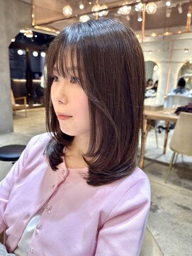 ロンド エスポワール 錦糸町(Lond espoir) ◯デジタルパーマレイヤーカット顔周り前髪ミディアムロング/9