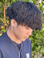 マッシュスパイラルパーマツイストスパイラル波巻きメンズ