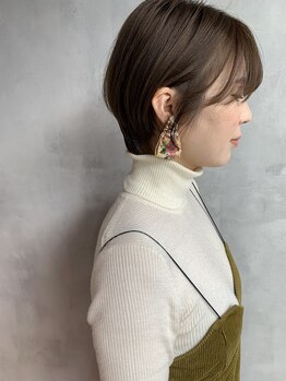 キチ(kichi.)の写真/[22時迄営業☆]仕上がりはもちろん、サロンでの居心地の良さにもこだわりたい方に◎抜け感カラーがオススメ