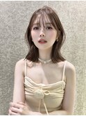 前髪顔まわりボブレイヤーボブ顔まわり縮毛矯正haruhi