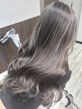 ベルヘアーデザイン 堺東(Belle hair Design) ハイライトレイヤーカット韓国風イルミナカラー堺東20代30代40代
