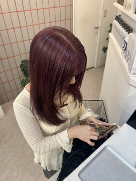 ペレ 渋谷(PELE) ミディアムヘア/暗めカラー/グランマッシュ/渋谷