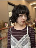 暗髪パーマ◎黒髪パーマ×ニュアンスパーマ×ボブパーマ