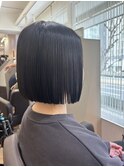 軽めボブ　大阪ボブ　縮毛矯正ボブ　乾かすだけでまとまる