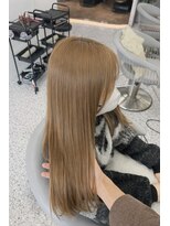 ロール 博多(Role)&nbsp;グレージュ/透明感カラー/暗髪/くびれ巻き/小顔