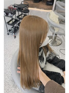 ロール 博多(Role) グレージュ/透明感カラー/暗髪/くびれ巻き/小顔