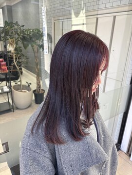 ハレル 戸塚(HAREru.) ブリーチなしレッドカラー/ボルドーカラー