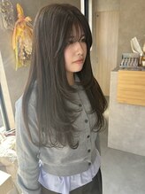 ヌーク(nook.)&nbsp;ワンホンレイヤー/ミルクティーブロンド/ダークブルー/佐賀美容