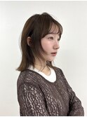 レイヤー×外はねボブ