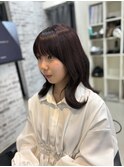 【ブリーチ無しで色味しっかり髪質改善カラー】