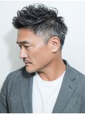 メンズカットスタイル（パーマあり/なし相談可）＋シェービング