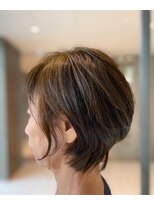 サロンイクエヤマザキ 文京(SALON IKUE YAMAZAKI) クビレスッキリ 毛流れショートスタイル