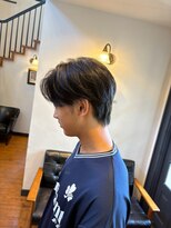 スリー(THREE) 骨格補正ナチュラルマッシュウルフで朝ラクなメンズヘア