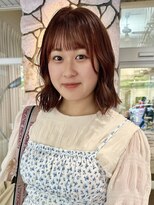 ビーハイブ 仙台駅前店(Behive)&nbsp;オレンジ/ブラウン/ベージュ/暖色/ボブ/20代30代40代