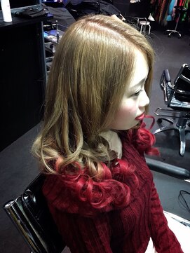 ゾーマ(ZOUMA) アッシュグラデーションレッド