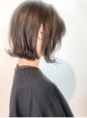 *外ハネ切りっぱなしBob*パールベージュ*