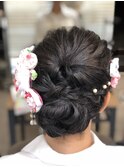 卒業式*春*ヘアセット*ヘアアレンジ