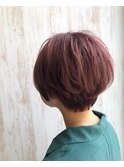 【Zina 池袋】イメチェン毛先パーマ耳かけ×ピンクバイオレット