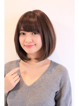 クート 北浦和(ku-to) 重めの艶ボブもイルミナカラ－×髪質改善×白髪染め