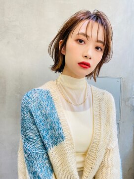 リベルテ(LIBERTE) Liberte銀座 大人可愛い小顔ボブ×ココアベージュ