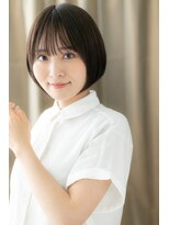 カバーヘア ブリス 志木南口駅前店(COVER HAIR bliss)&nbsp;大人かわいい黒髪前下がりミニボブショートZ志木20代30代40代
