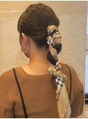 ヘアセット◎スカーフアレンジ