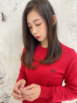 ヴィンスジオ 岐阜駅南(vince gio) 大人可愛い/ロングレイヤー/艶ストレート20代30代40代