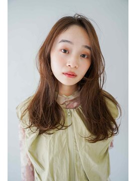 トクテ 吉祥寺(tokute) くびレイヤーエモージュ前髪ピンクベージュワンカール/吉祥寺