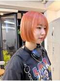 オレンジ×ボブ