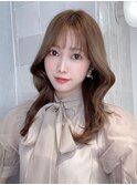 \韓国風レイヤーロング/イルミナカラー×透明感ブラウン