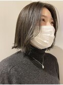 外ハネ ナチュラルレイヤー 流し前髪を+