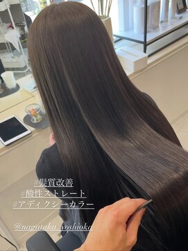 マーシュ 梅田(marshu) 吉岡Style/酸性ストレート/髪質改善