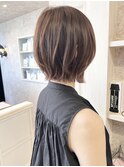 福山美容室Caaryナチュラル引き締めくびれボブ20代30代40代50代
