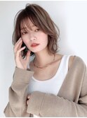小顔レイヤー大人カジュアル*レイヤーボブ*30代40代50代*丸顔