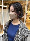 【三ツ井純】センターパート 前髪パーマ S字パーマ ボブパーマ