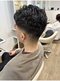 メンズパーマ　フェードカット