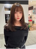 【yuuna】ブリーチ無しオリーブベージュ