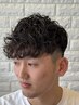 【学割U-24】スペインカール&メンズカット眉カット　￥16000→￥11000