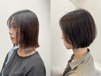 ミントリーフ 大福店(Mint leaf)の写真/トレンドを取り入れた白髪カラーでお上品かつお洒落に♪ケアにもこだわり、透明感あふれる美しい髪へ・・・