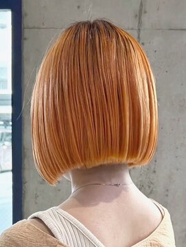 ムク 横浜店(muku) ダブルカラーオレンジベージュカラーケアブリーチレイヤーカット