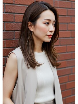 フルショウ 小牧(FURUSHO) 20代30代40代美髪レイヤーカット白髪ぼかしマロンベージュ