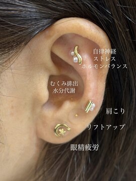ヘアープレイス アペーゴ(hair place apego) 耳ツボジュエリー