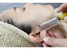  クレンジング+ 輝ら肌シェービング+ リンパ流し+眉毛デザイン+整肌パック