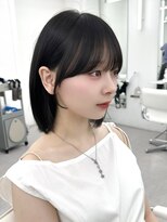 アマトウキョウ アユンチェ(AMA TOKYO×AYUNCHE) 前髪顔まわり韓国ヘアレイヤーカットサイドバンク2wayバンク韓国