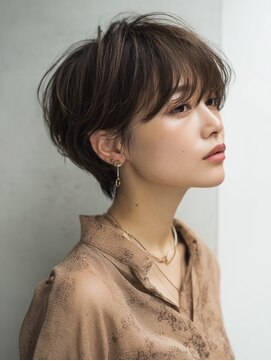 ハーツ(Heart's) ショート×白髪ぼかしカラー