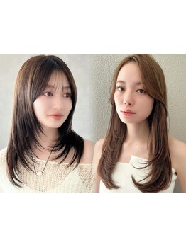 [カット+トリートメント\5300]ミリ単位で計算された前髪/顔周りレイヤーカットで小顔&垢抜けた印象に！